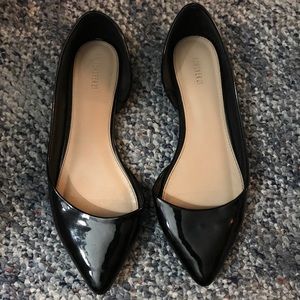 Faux Patent Leather Professional Shoe Pointed Toe